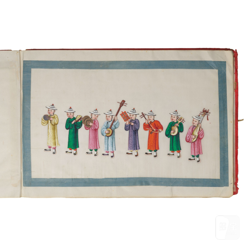 中國畫家 十九世紀 遊行圖冊頁十二開 設色紙本 | CHINESE ARTIST (19TH CENTURY) - 图15